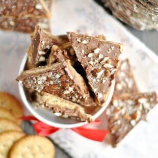 Ritz Cracker Toffee is so easy to make and is always a hit with friends!