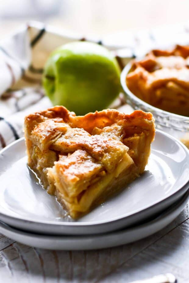Apple Pie Slice on a plate