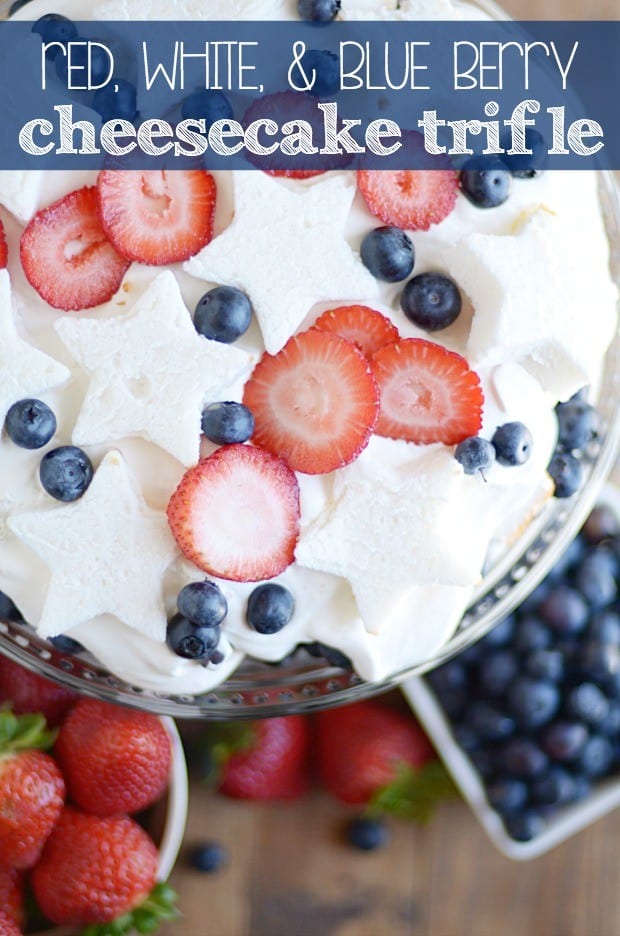 Red, White and Blue trifle -- a perfect 4th of July recipe