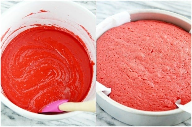 Supremely moist and delicious Red Velvet Cake with cream cheese frosting.