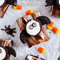 Spooky Bat Oreo Brownies