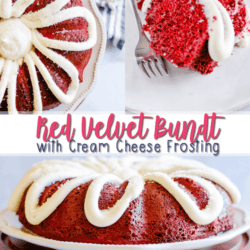 All the heart eyes ???????????? for this Red Velvet Bundt Cake with Cream Cheese Frosting. Sour cream and buttermilk make it extra soft and fluffy. And I could eat the frosting with a spoon!